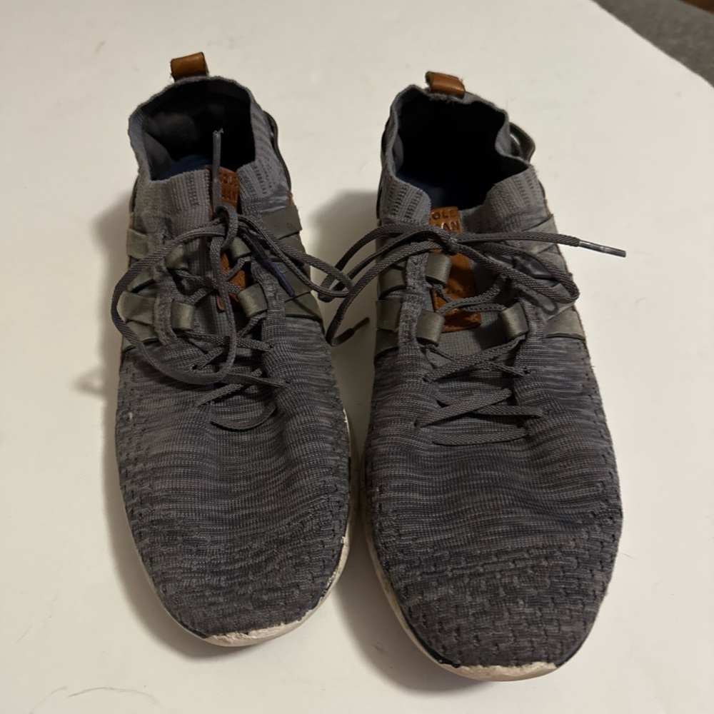 Cole Haan Grand Motion Woven Stitchlite Gray Dress Shoes Men's Size 11.5